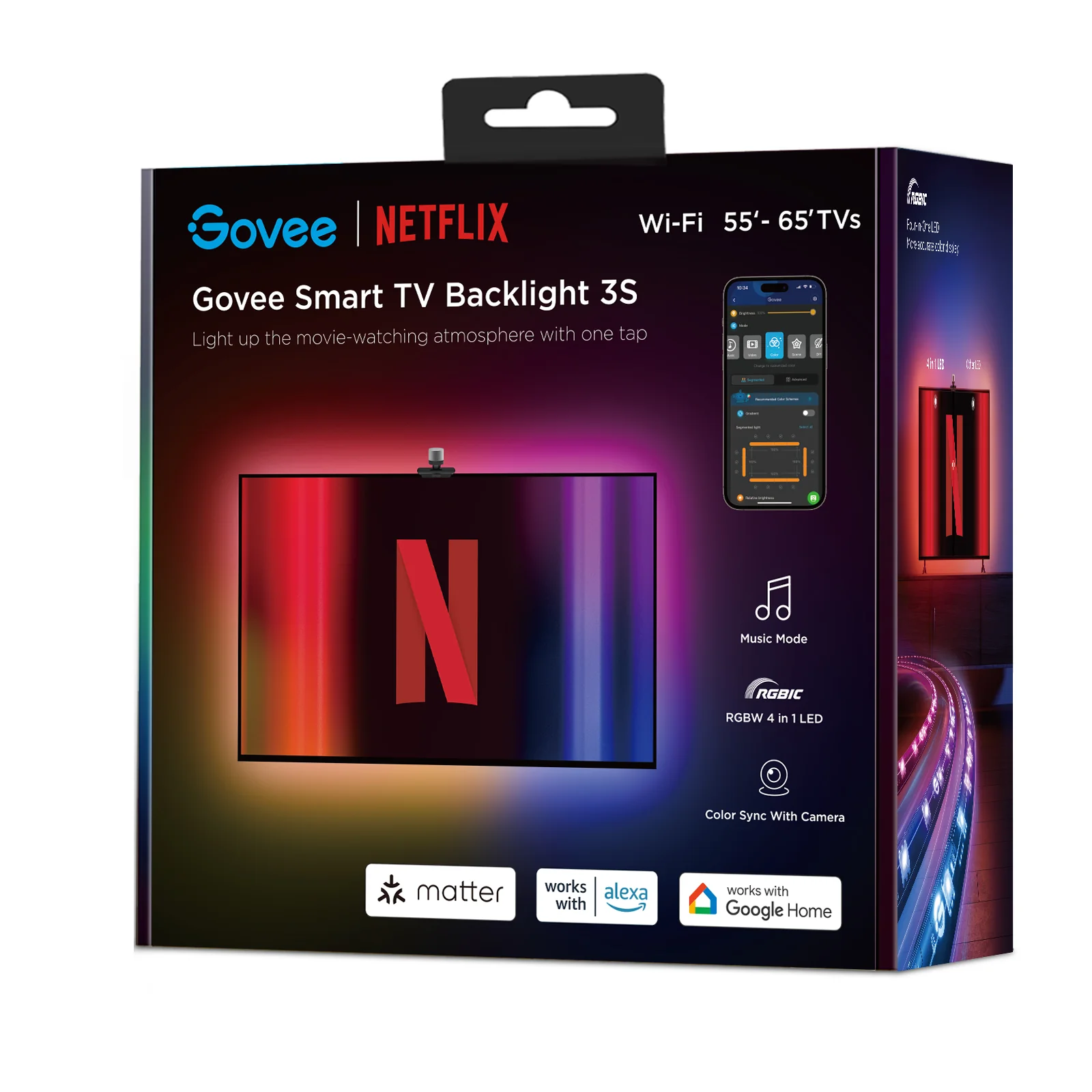 GOVEE NETFLIX SMART TV BACKLIGHT 3S GOVEE NETFLIX SMART TV BACKLIGHT 3S
